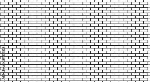 Brick wall background, pattern, seamless. Vector illustration 