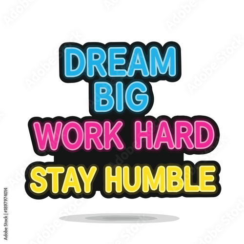 Colorful motivational phrases