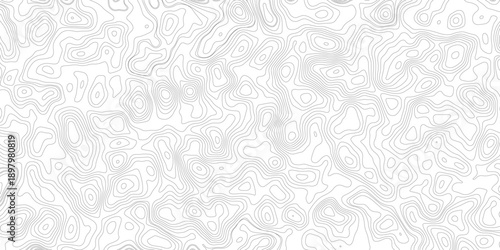 Topographic map background geographic line map with elevation assignments. Modern design with White background with topographic wavy pattern design.paper texture Imitation of a geographical map shades