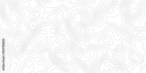 Topographic map background geographic line map with elevation assignments. Modern design with White background with topographic wavy pattern design.paper texture Imitation of a geographical map shades