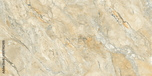 High resolution luxury beige marble texture with natural golden veins and brown stone pattern for architectural interior design.