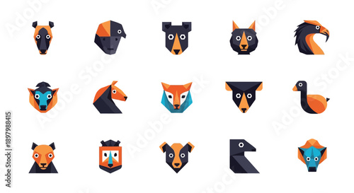 Cartoon vector illustration set of orange fire flames and halloween icons featuring a cute black cat, funny owl, and silhouette bat under a night moon