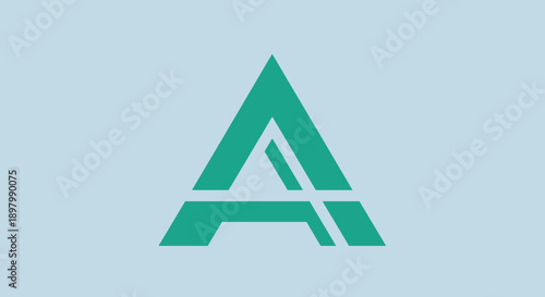 Abstract Letter A Logo Icon. Modern Geometric Peak or Triangle Symbol for Corporate Branding and Technology.