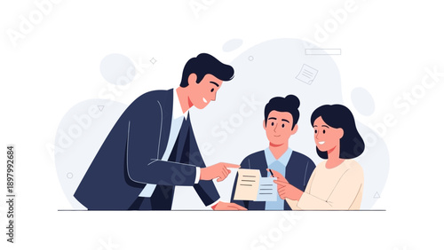 Business Meeting: Team Collaboration and Agreement