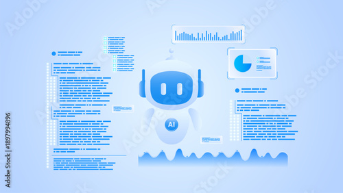 AI workflow automation artificial intelligence. ai agent system showing data processing flow, analytics panel, and automation system.