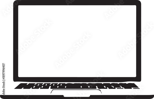laptop computer isolated on white background