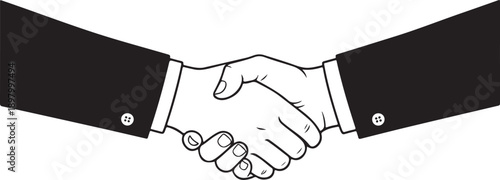 handshake vector illustration