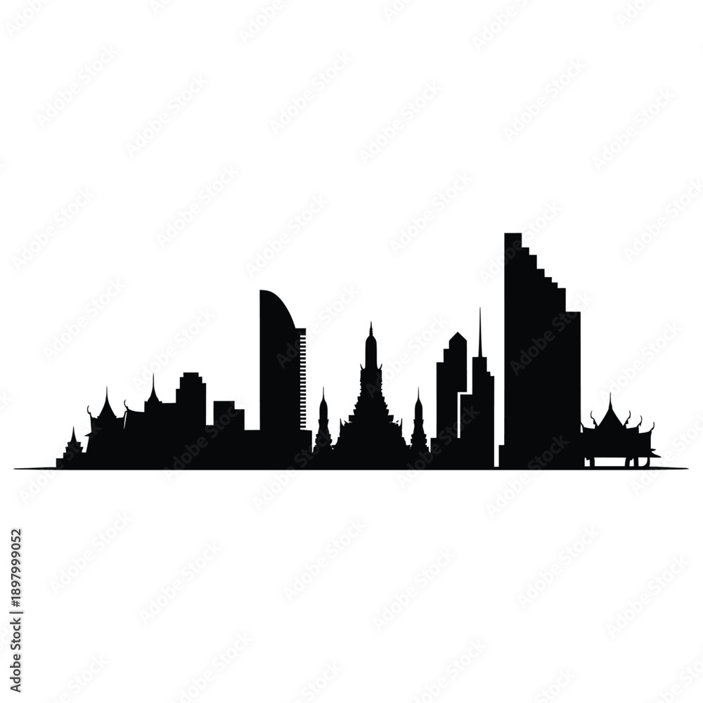 Fototapeta premium A stark silhouette depicts a heated confrontation between two suited figures