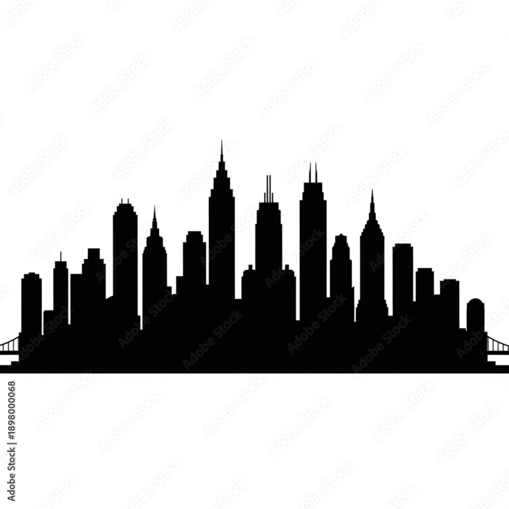 Naklejka premium new york skyline