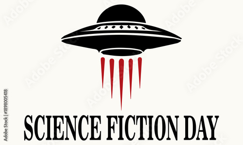 Science fiction day  rocket vector illustration. rocket logo art, rocket vector illustration