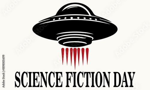 Science fiction day  rocket vector illustration. rocket logo art, rocket vector illustration