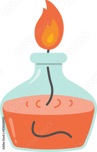Laboratory Equipment of Alcohol Burner, Burning Potion Bottle