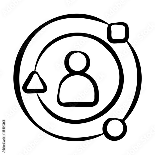 Customer Journey Icon - Handdrawn