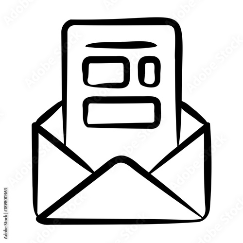 Email Templates Icon - Handdrawn