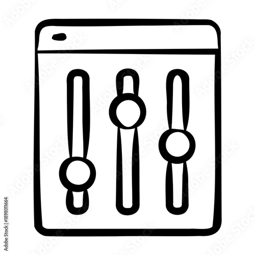 Admin Dashboard Icon - Handdrawn