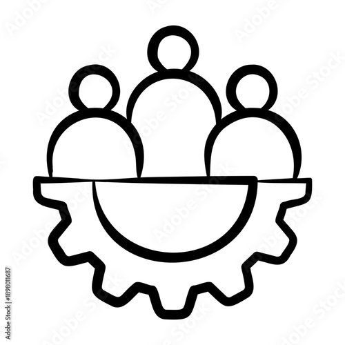 Crm Settings Icon - Handdrawn