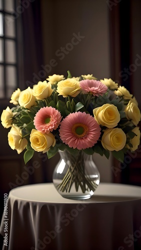 wedding bouquet on a table
