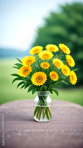 bouquet of yellow flowers