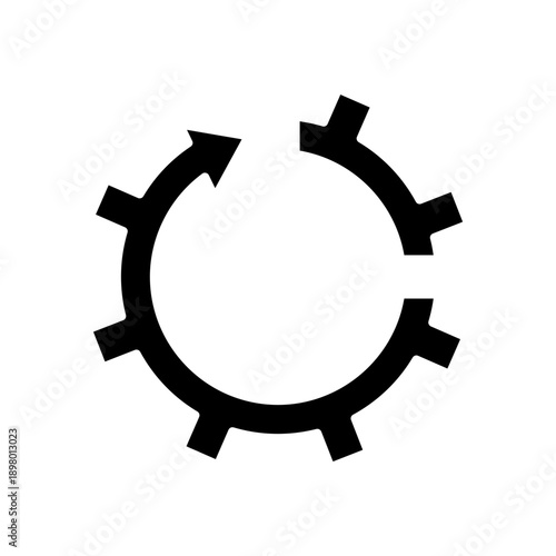 Gear rotation icon