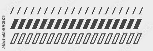 Diagonal stripes pattern. Slash in one line. Geometric tape background. Vector