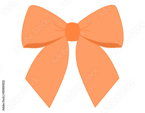 Orange Bow Illustration