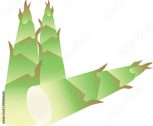 This bamboo shoot vector is ideal for food packaging, menus, healthy lifestyle designs, and organic product branding.