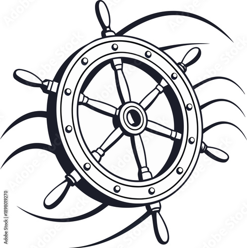 steering wheel vector illustration