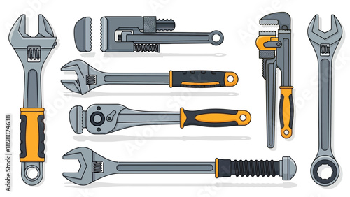 Wrenches and adjustable tools for DIY projects and repairs