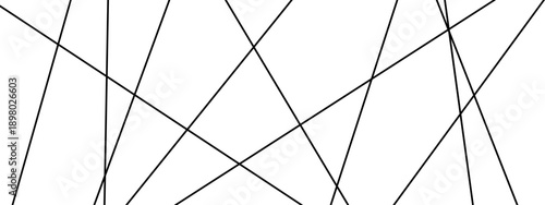 Random diagonal line pattern. Thin black straight strokes. Minimal geometric bg.