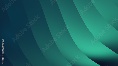 Blue Green Abstract Wave Gradient Background for Modern Digital Design