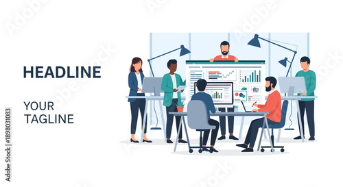 A clean and modern tagline design evokes simplicity and professionalism, perfect for branding and marketing materials.