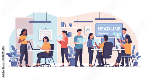 A serene office scene featuring a potted plant and professional attire, evoking calmness and professionalism ideal for workplace content.