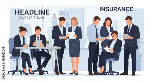 A professional person sits focused at their desk, ideal for business themes and corporate settings.