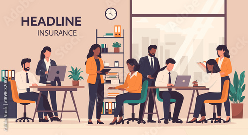 A focused professional working at their desk, ideal for business and productivity themes.