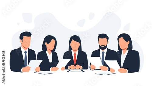 Diverse Business Team Meeting Discussion Corporate Strategy Planning