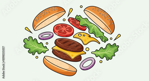 Koleksi Ilustrasi Makanan Asia: Sushi, Ramen, Dim Sum, dan Hidangan Populer Lainnya