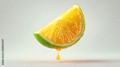 Freshly squeezed lime juice dripping