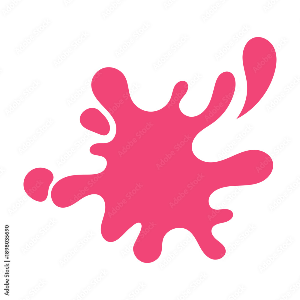 Obraz premium Pink Paint Splash Vector