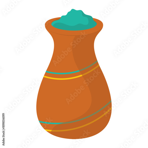 Holi Festival Gulal Pot