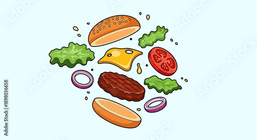 Koleksi Ilustrasi Makanan Asia: Sushi, Ramen, Dim Sum, dan Hidangan Populer Lainnya