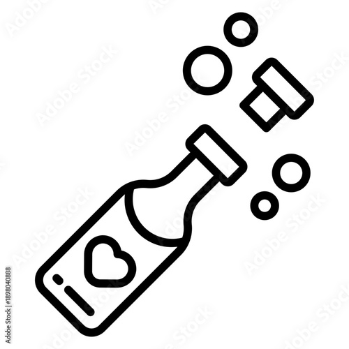 Champagne Bottle Wedding