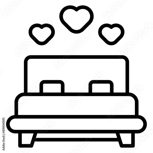 Wedding night bed