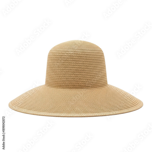 Wallpaper Mural Wide brim straw hat isolated on white Torontodigital.ca