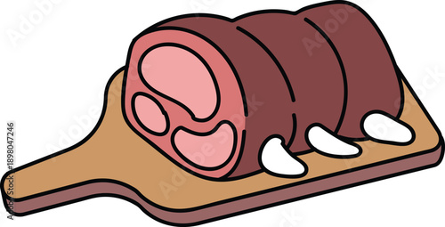 Japanese style pattern: cow ribs