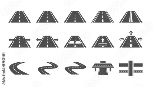 Various road signs and highway illustrations depicted in kfkd ai generated image