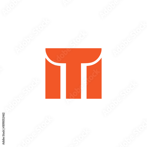 Logo Letter TM Simple Minimalist