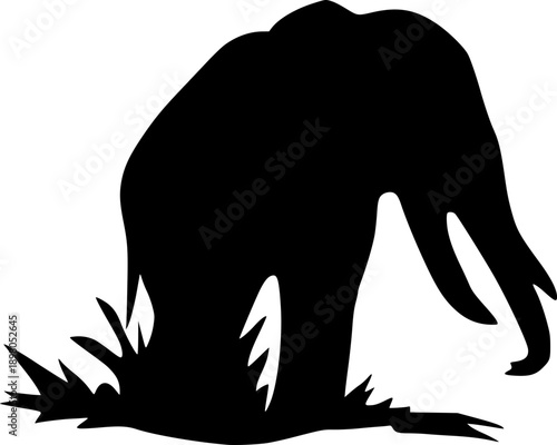 silhouette of a elephant 