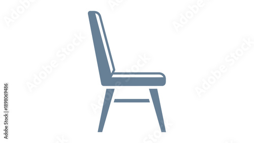 Minimalist chair illustration simple design for conceptual use or design