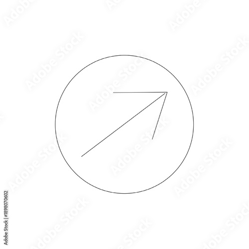 Success or continue icon with arrow inside circle in clean outline style. Represents progress, positive action or next step in modern UI design.