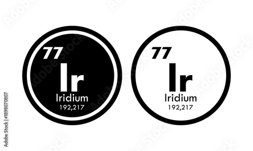 iridium icon set. vector template illustration  for web design